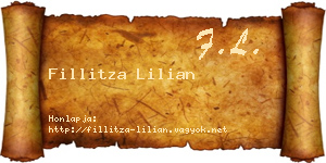 Fillitza Lilian névjegykártya